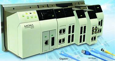 The Moxa EDS-726, 26-port Gigabit Ethernet switch